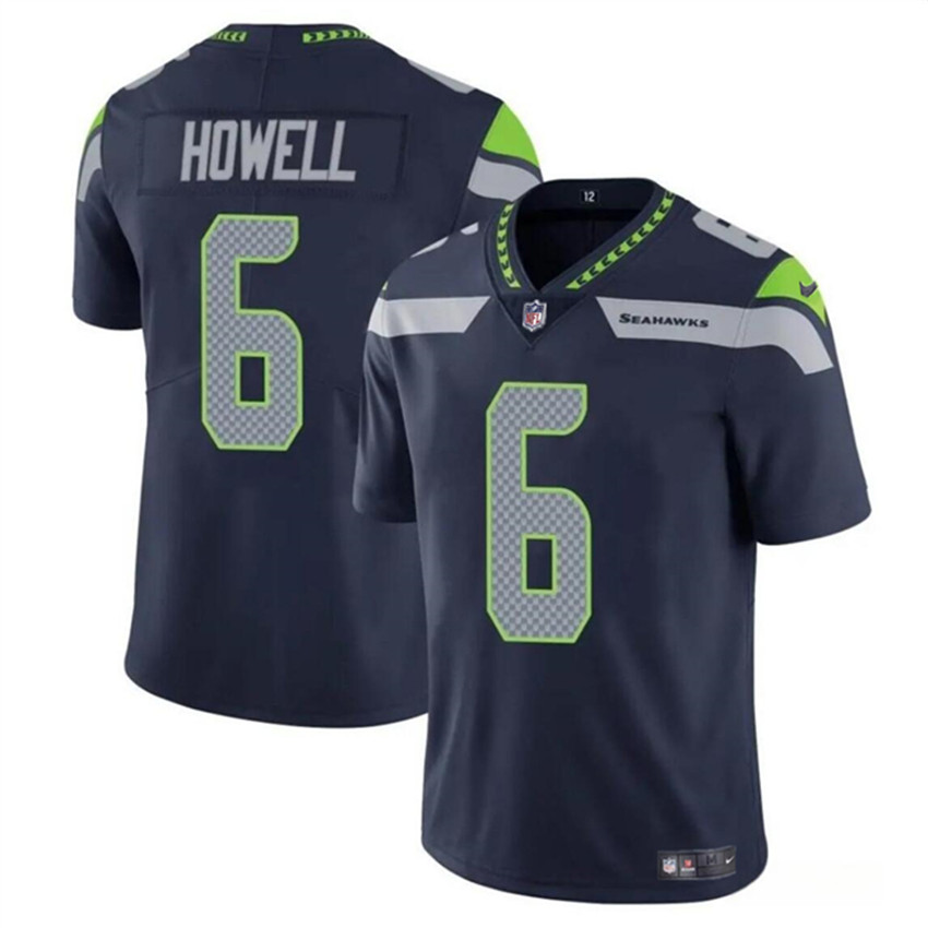 Youth Navy Seattle Seahawks #6 Sam Howell Vapor Limited Stitched Football Jersey